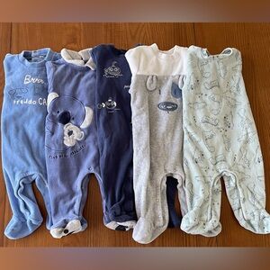 Bundle of 5 onesie +FREE nike pants